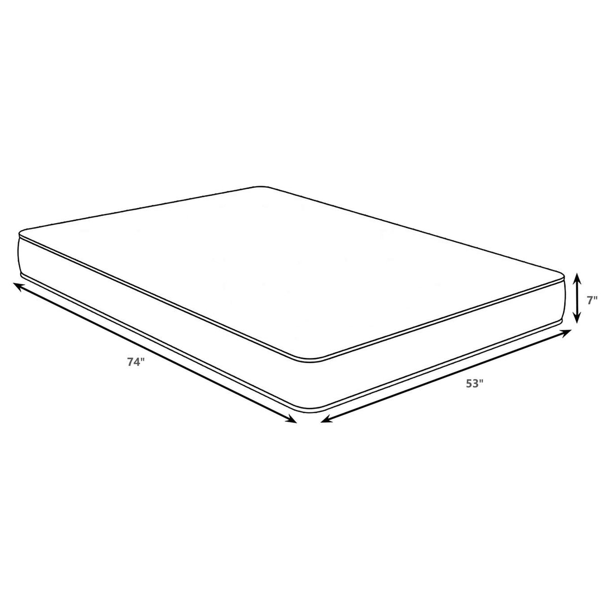 350155F Quimby 7-inch Full Innerspring Quilted Foam Mattress