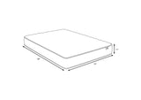 350170KE Hayes Eastern King Firm Tight Top Hybrid Mattress White