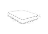350170Q Hayes Queen Firm Tight Top Hybrid Mattress White