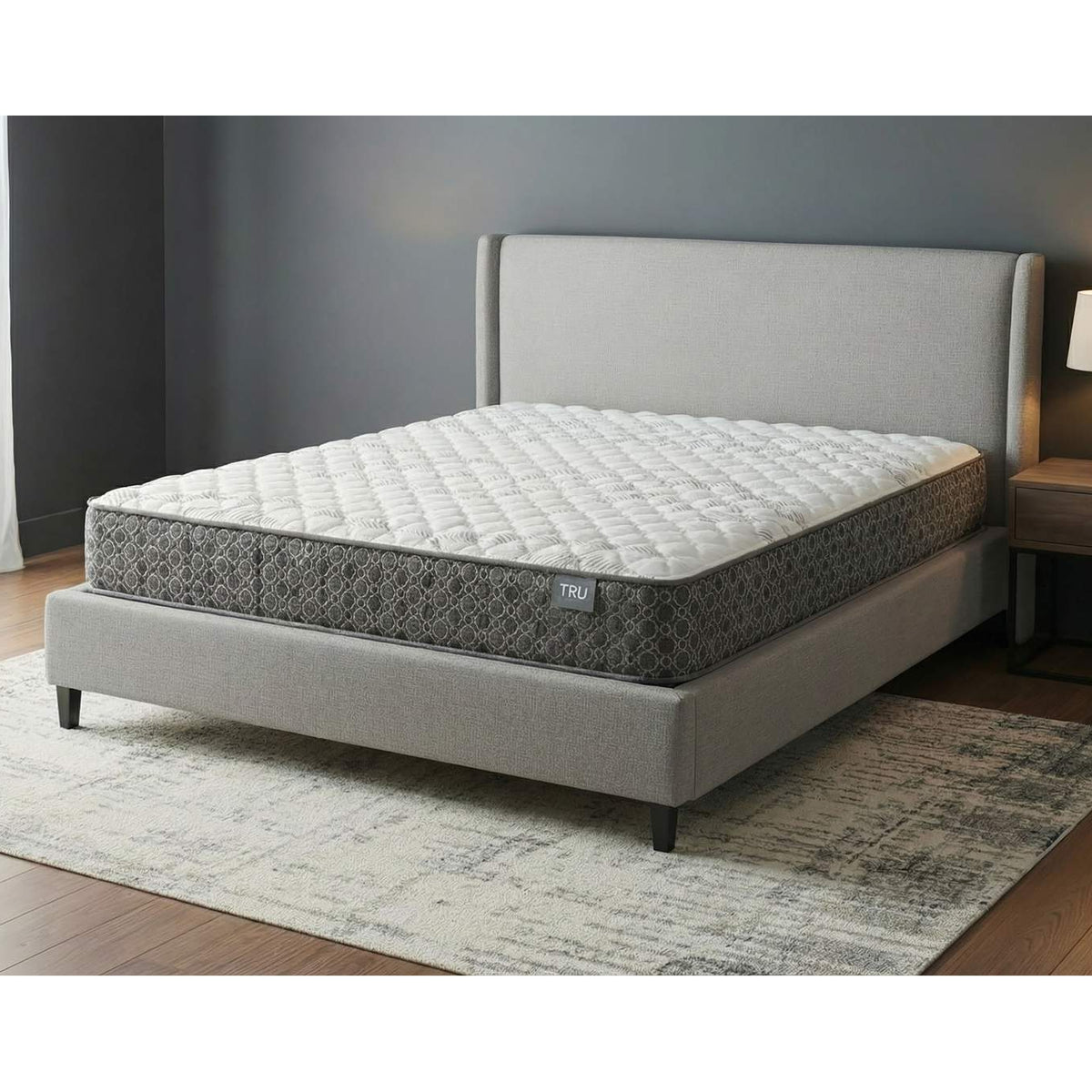 350170Q Hayes Queen Firm Tight Top Hybrid Mattress White