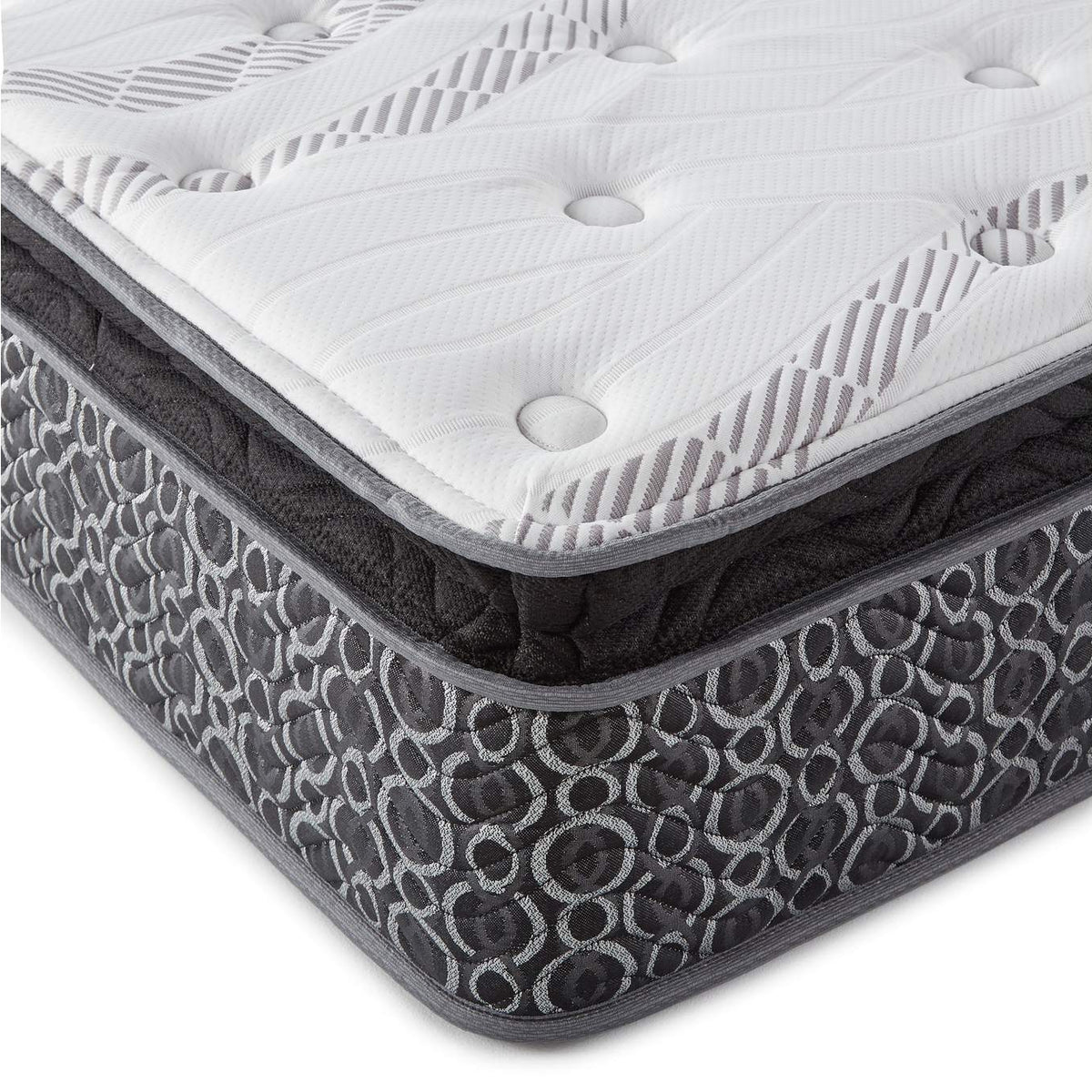 350362KE Hayes 11-inch Eastern King Pillow Top Foam Hybrid Mattress