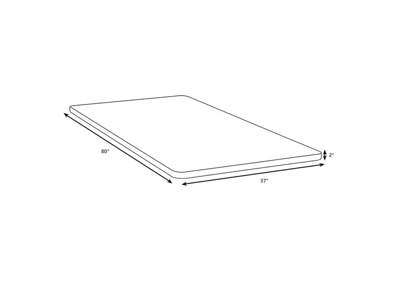 350410TL Eckard Twin XL Bunkie Board Foundation