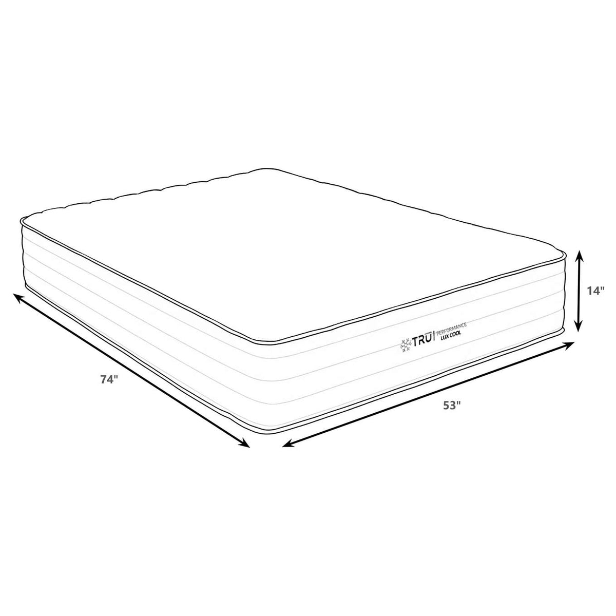 350411F Montlake 14-inch Full Cool Firm Memory Foam Hybrid Mattress