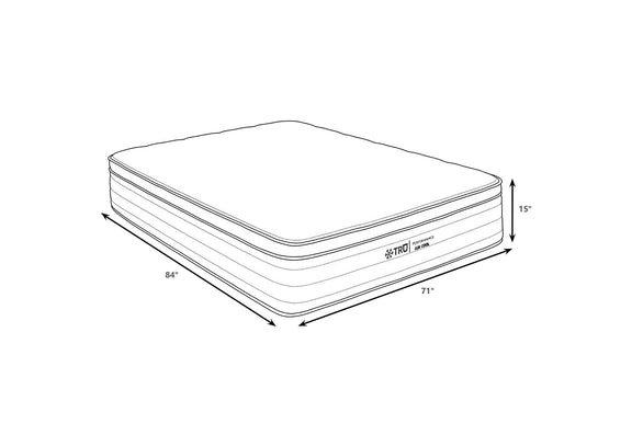 350412KW Montlake 15-inch California King Cool Euro Top Hybrid Mattress