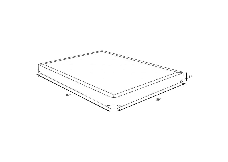 350415Q Mercer 5-inch Queen Low Profile Box Spring Foundation