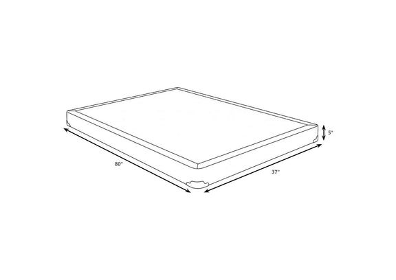 350415TL Mercer 5-inch Twin XL Low Profile Box Spring Foundation