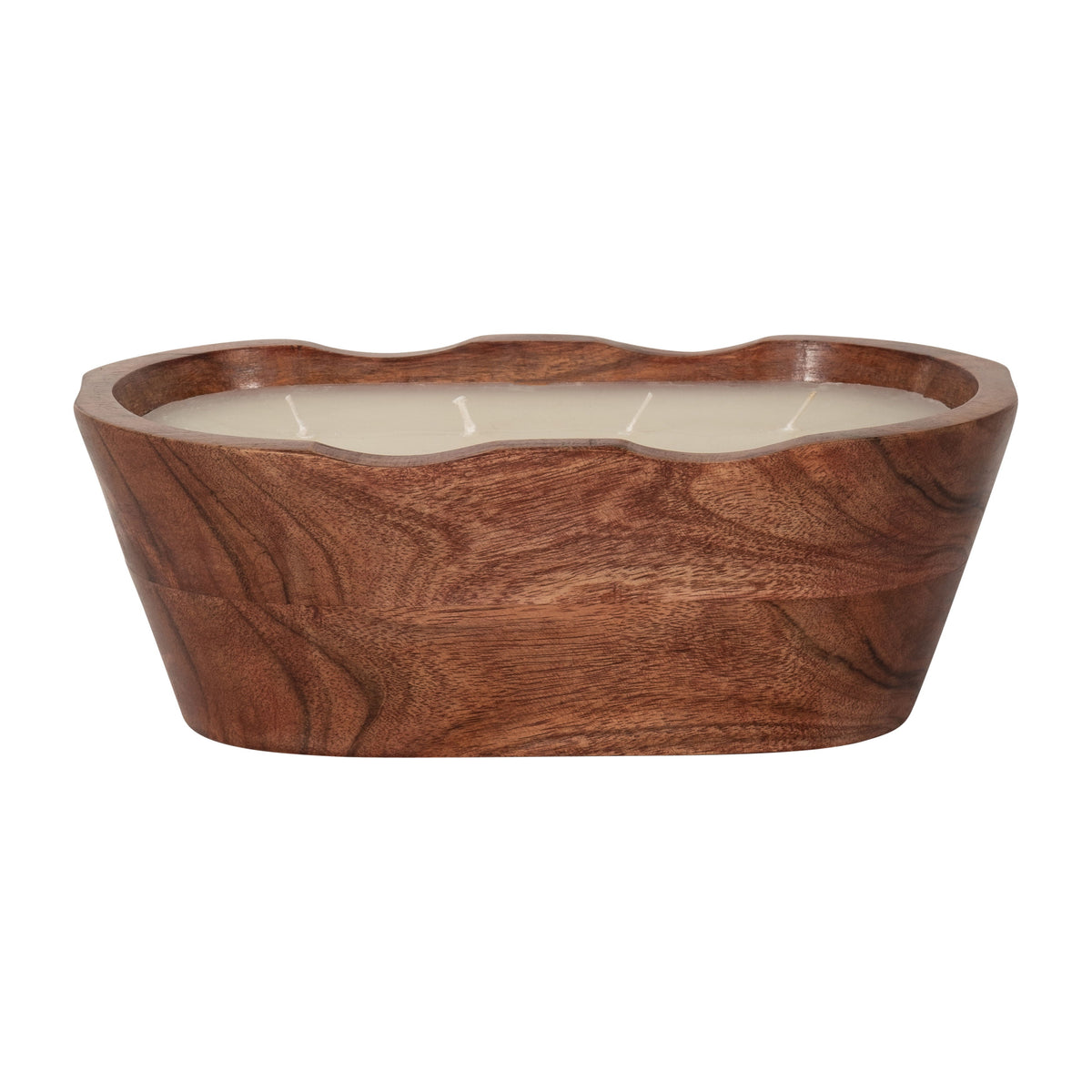 9" 19 Oz Vanilla Oval Bowl Candle - Natural