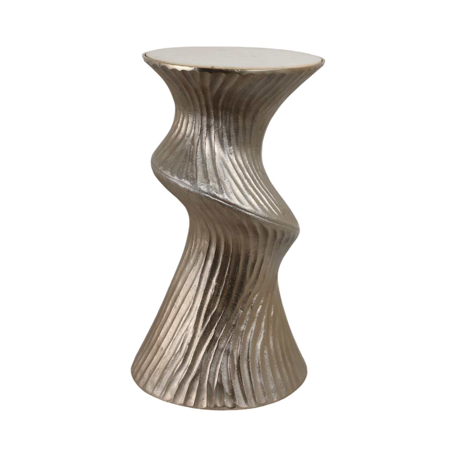 Hilo Large Marble Top Table - Gold