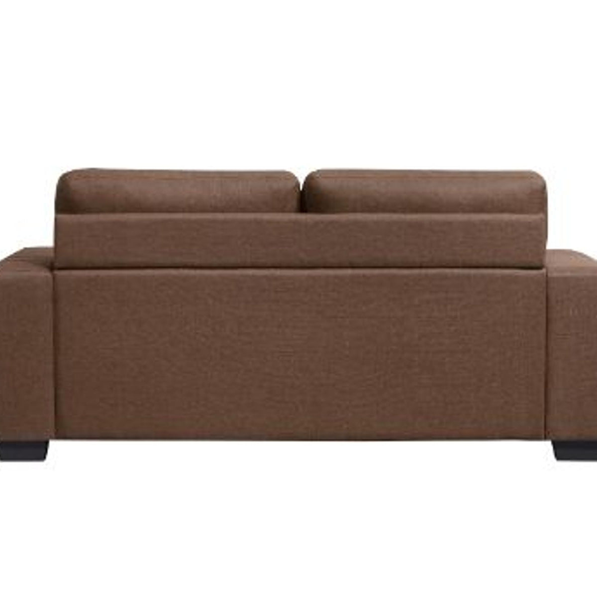 Brown sofa on a white background