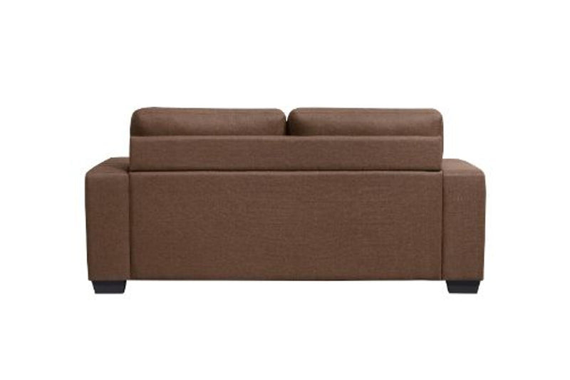Brown sofa on a white background