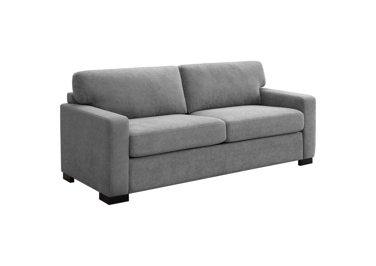360050 Simpson Upholstered Sofa Sleeper with Queen Mattress Grey
