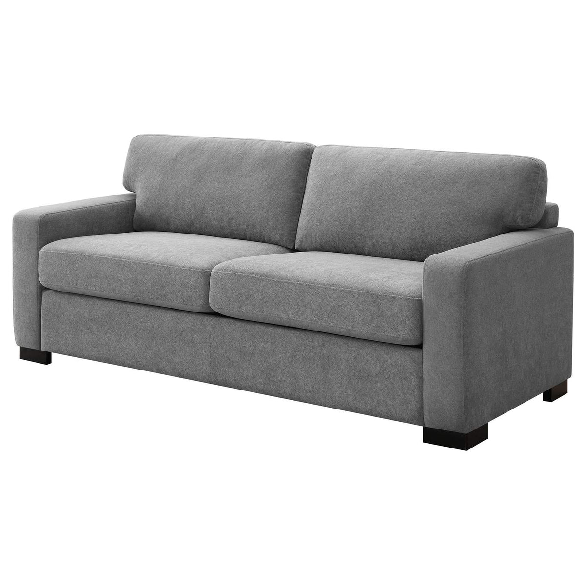 360050 Simpson Upholstered Sofa Sleeper with Queen Mattress Grey