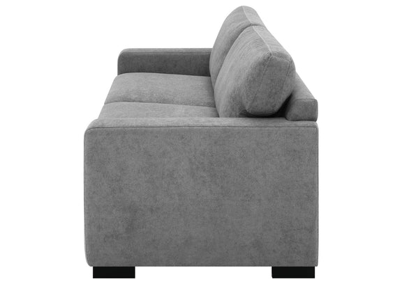 360050 Simpson Upholstered Sofa Sleeper with Queen Mattress Grey