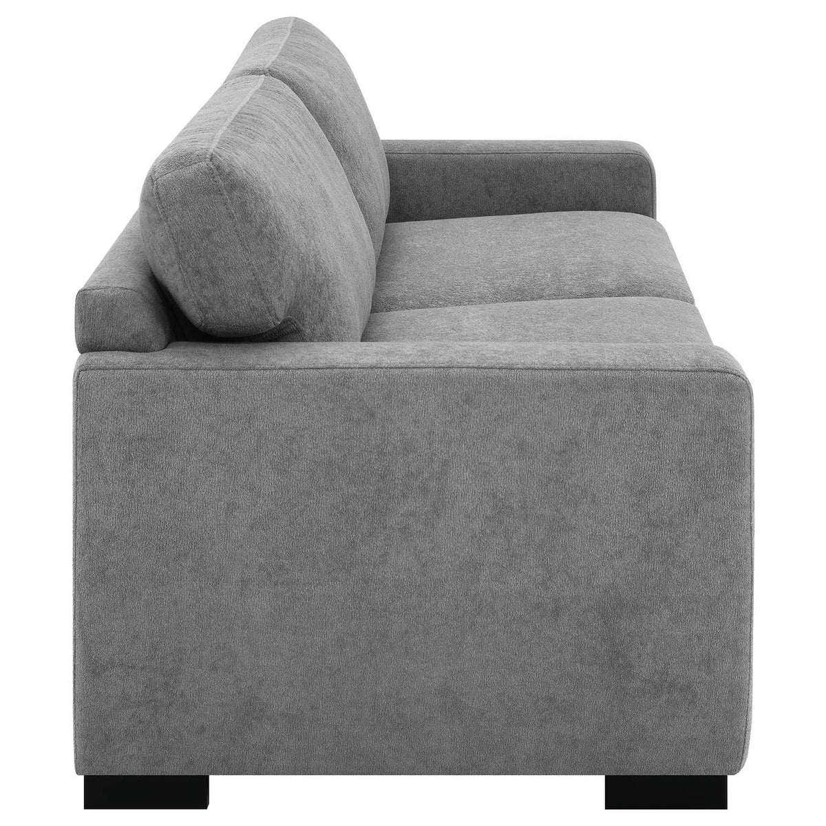 360050 Simpson Upholstered Sofa Sleeper with Queen Mattress Grey
