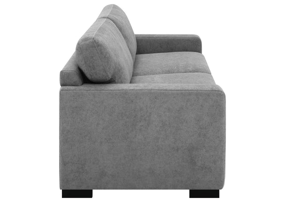 360050 Simpson Upholstered Sofa Sleeper with Queen Mattress Grey