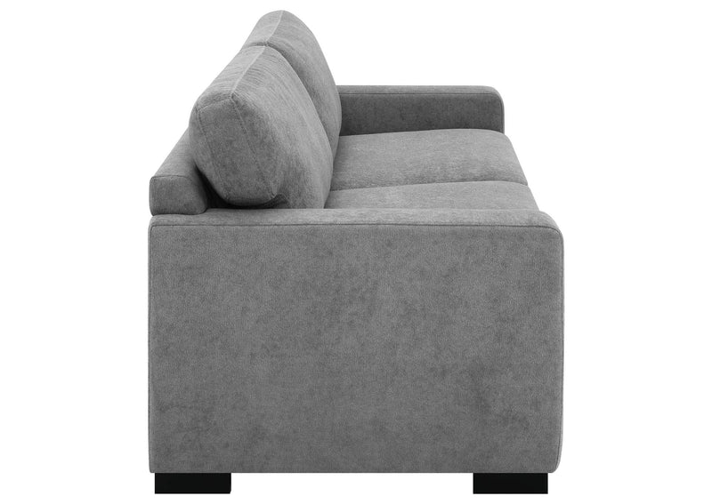 360050 Simpson Upholstered Sofa Sleeper with Queen Mattress Grey
