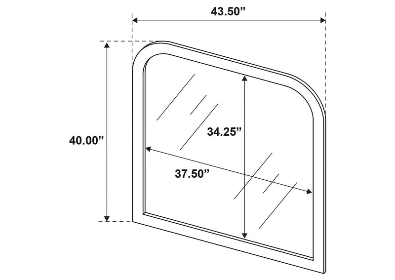360111Q-S5 Sonya 5-piece Upholstered Queen Bedroom Set Ivory