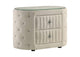 360112 Sonya 2-drawer Upholstered Nightstand Bedside Table Ivory