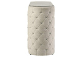 360113 Sonya 6-drawer Upholstered Bedroom Dresser Ivory