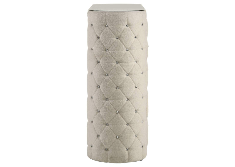 360115 Sonya 5-drawer Upholstered Bedroom Chest of Drawers Ivory
