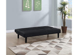 360238 Stanford Upholstered Tufted Convertible Sofa Bed Black