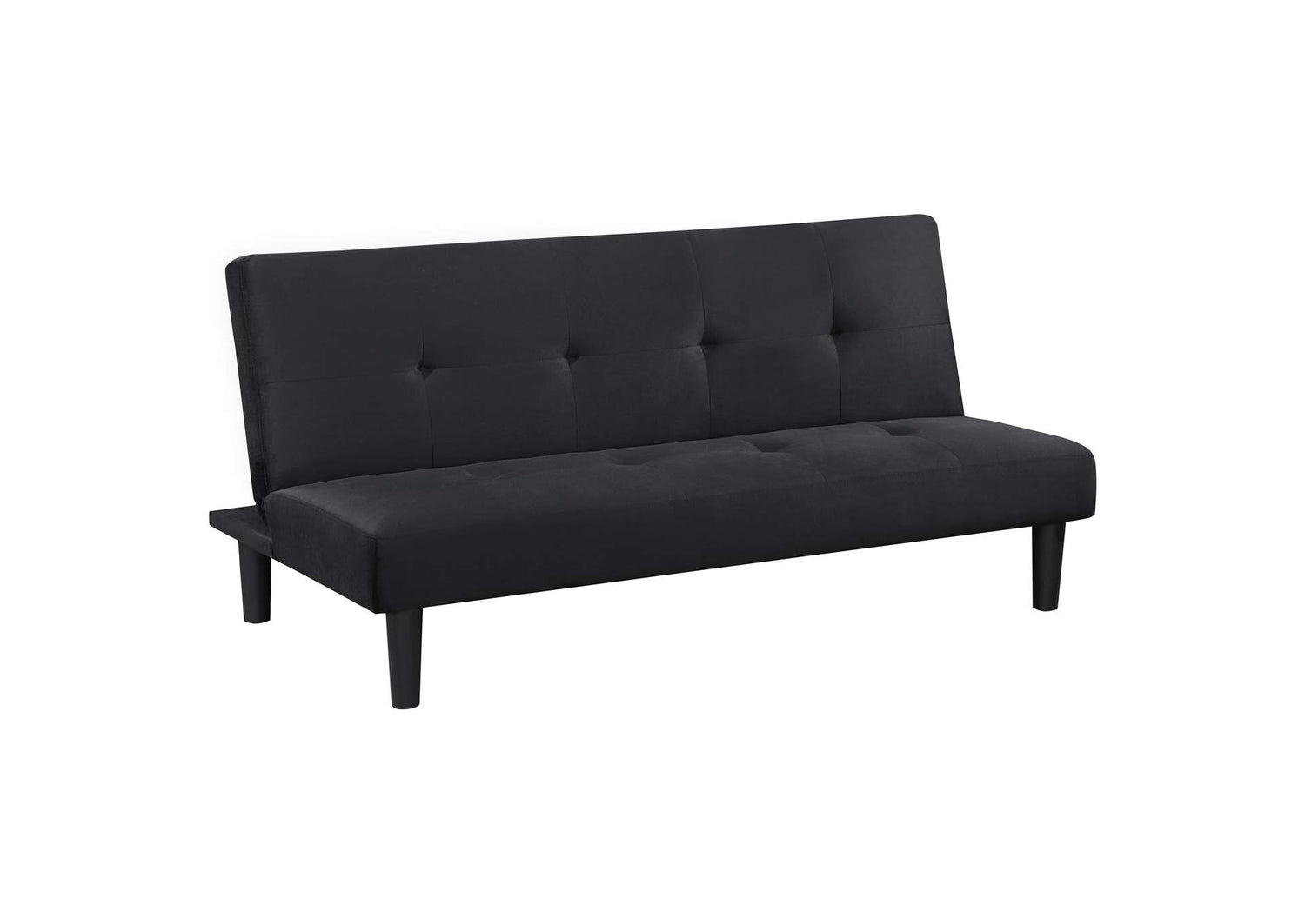 Stanford Upholstered Tufted Convertible Sofa Bed Black