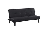 Stanford Upholstered Tufted Convertible Sofa Bed Black