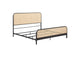 360250KE Lanewood Open Cane Webbing Metal Eastern King Bed Black