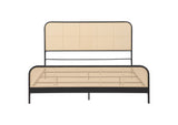 360250KE Lanewood Open Cane Webbing Metal Eastern King Bed Black