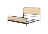 360250KE Lanewood Open Cane Webbing Metal Eastern King Bed Black