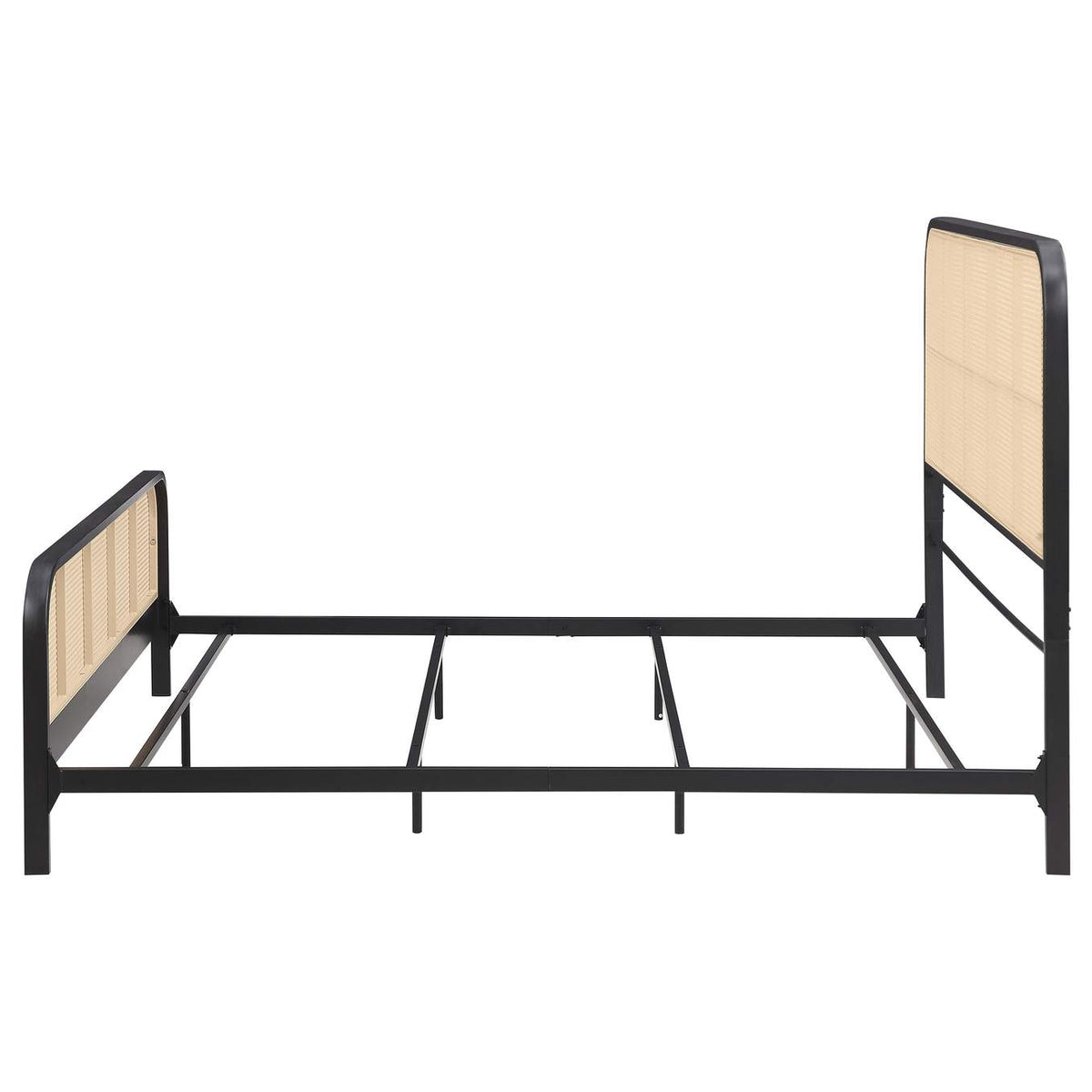 360250KE Lanewood Open Cane Webbing Metal Eastern King Bed Black