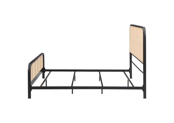 360250KE Lanewood Open Cane Webbing Metal Eastern King Bed Black
