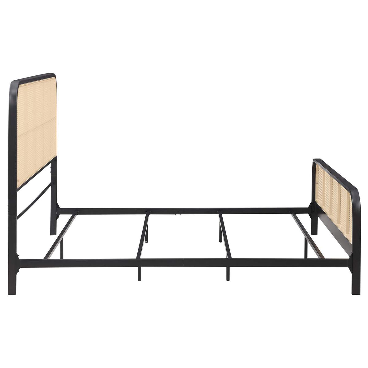 360250KE Lanewood Open Cane Webbing Metal Eastern King Bed Black