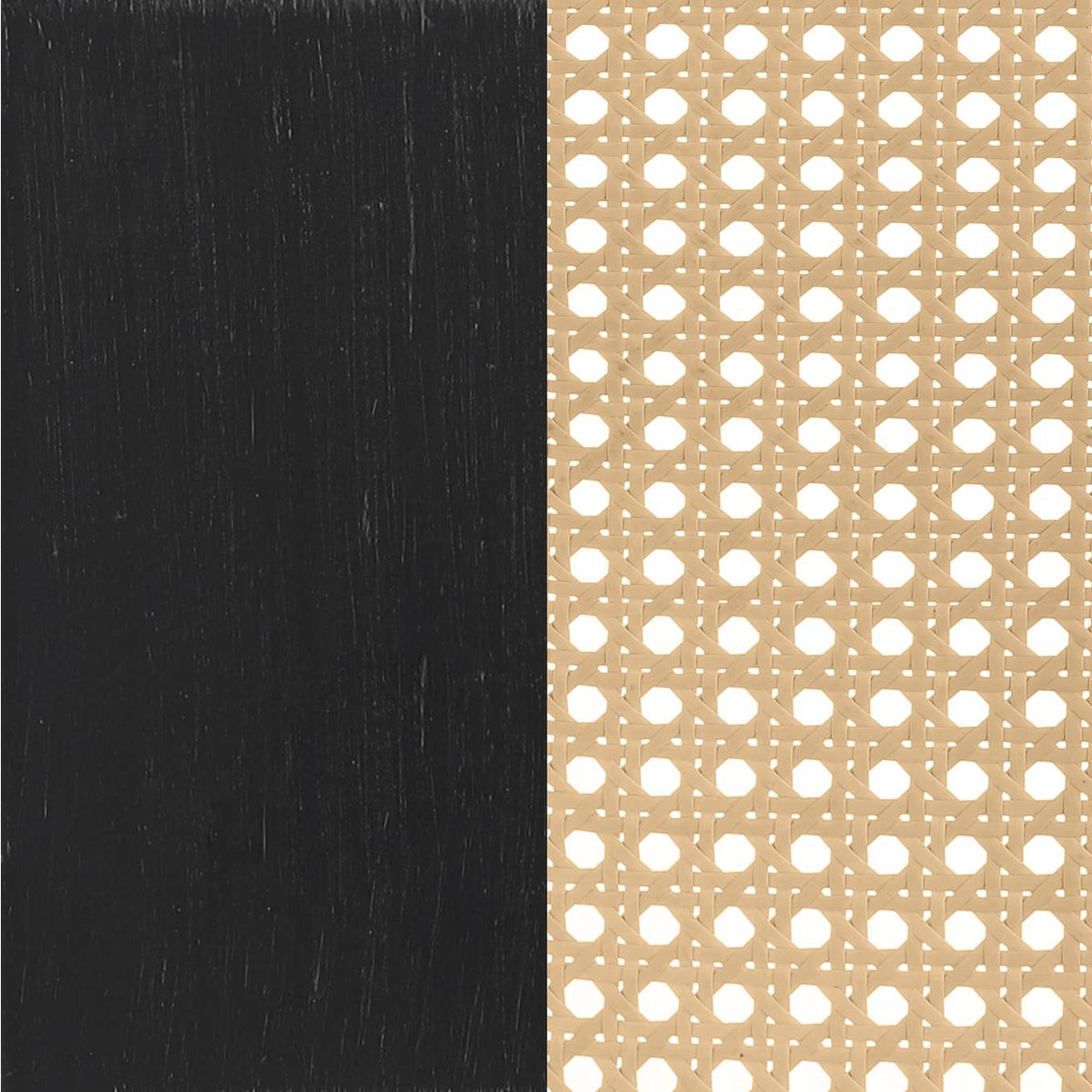 360250KE Lanewood Open Cane Webbing Metal Eastern King Bed Black