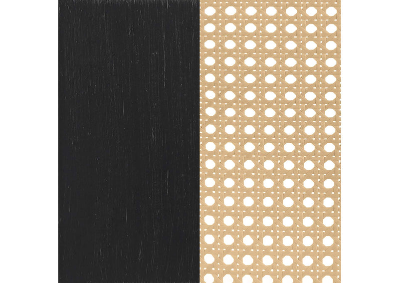 360250KE Lanewood Open Cane Webbing Metal Eastern King Bed Black