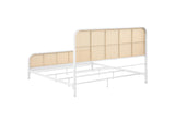 360251KE Lanewood Open Cane Webbing Metal Eastern King Bed White