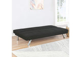 360281 Joel Upholstered Tufted Convertible Sofa Bed Black