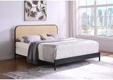 360351KE Amherst Radio Weave Rattan Metal Eastern King Bed Black