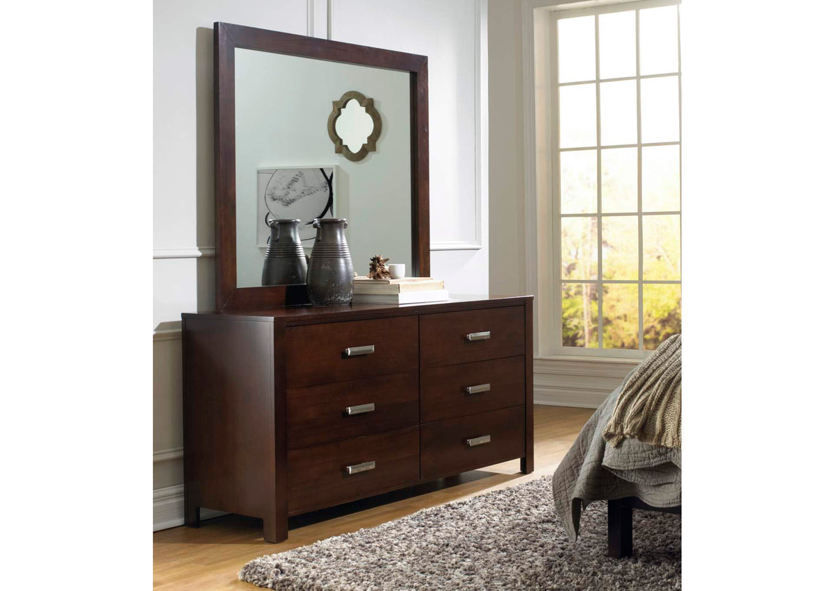 RV2682A Riva Six Drawer Dresser In Chocolate Brown (2024)