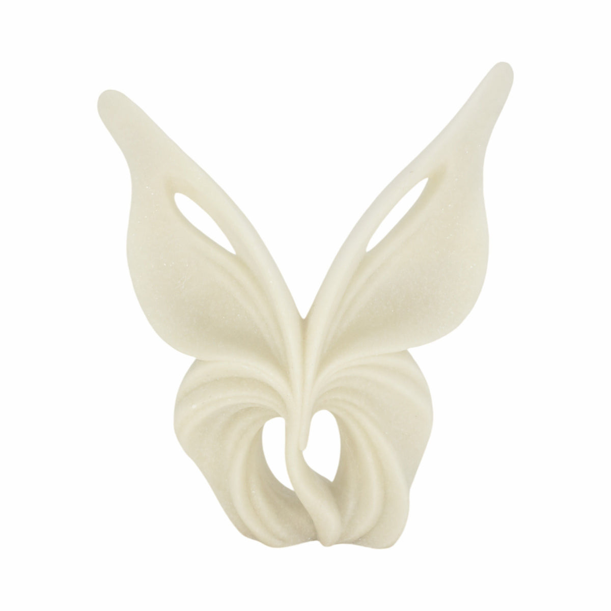 Renfe Small Quartz Resin Butterfly Statuary - White