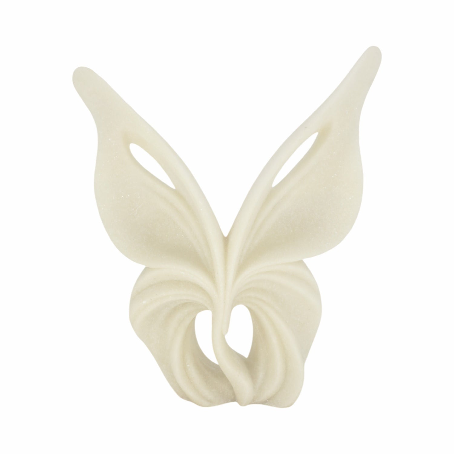 Renfe Small Quartz Resin Butterfly Statuary - White