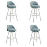 Erika - Modern Transitional Swivel Wood Bar Height Kitchen Bar Stool