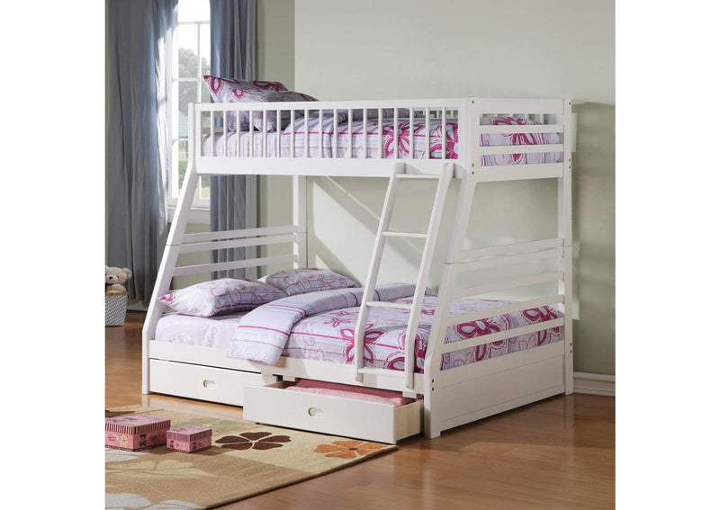37040 Jason Twin-Full Bunk Bed with Storage