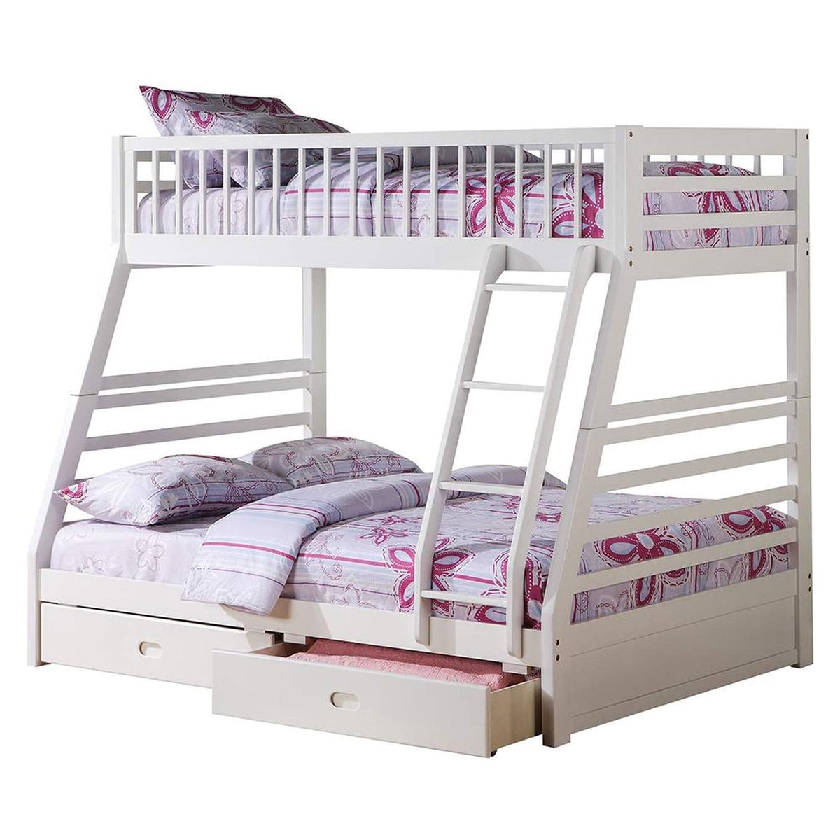 37040 Jason Twin-Full Bunk Bed with Storage