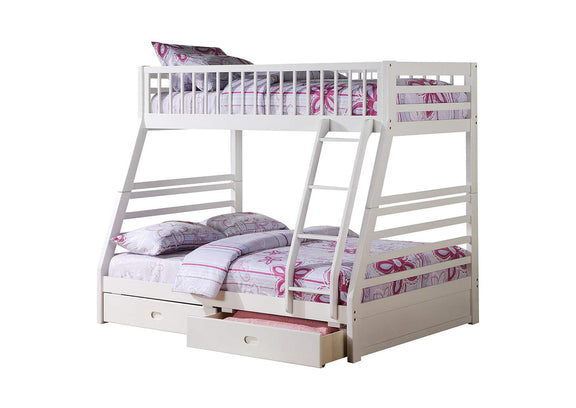 37040 Jason Twin-Full Bunk Bed with Storage