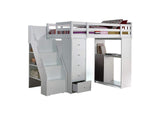 37145 Freya Twin Loft Bed with Storage