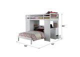 37145 Freya Twin Loft Bed with Storage