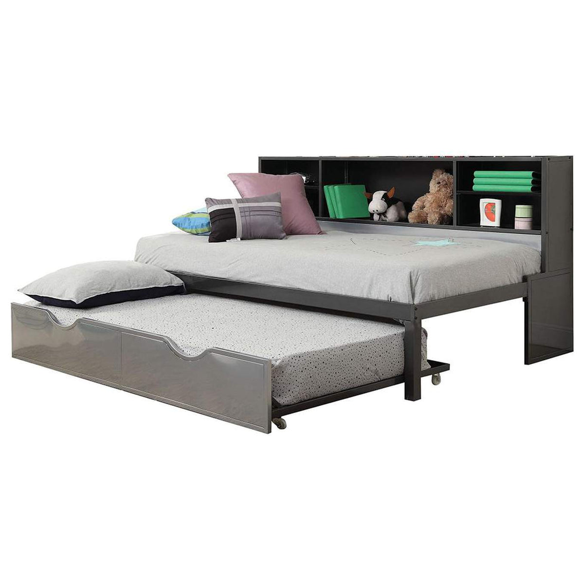 37225T Renell Twin Bed with Trundle and Storage