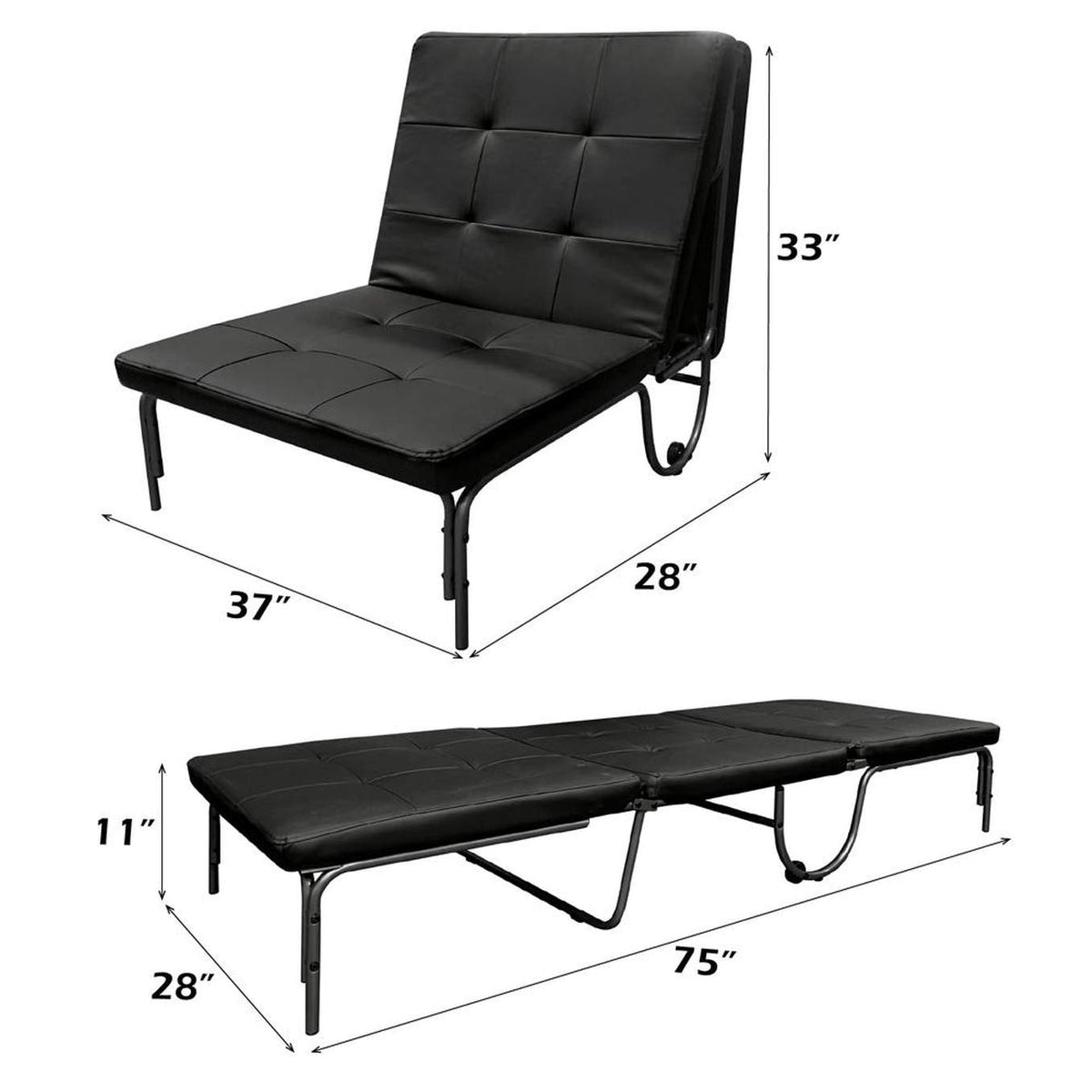 37276 Senon Adjustable Chair - Futon