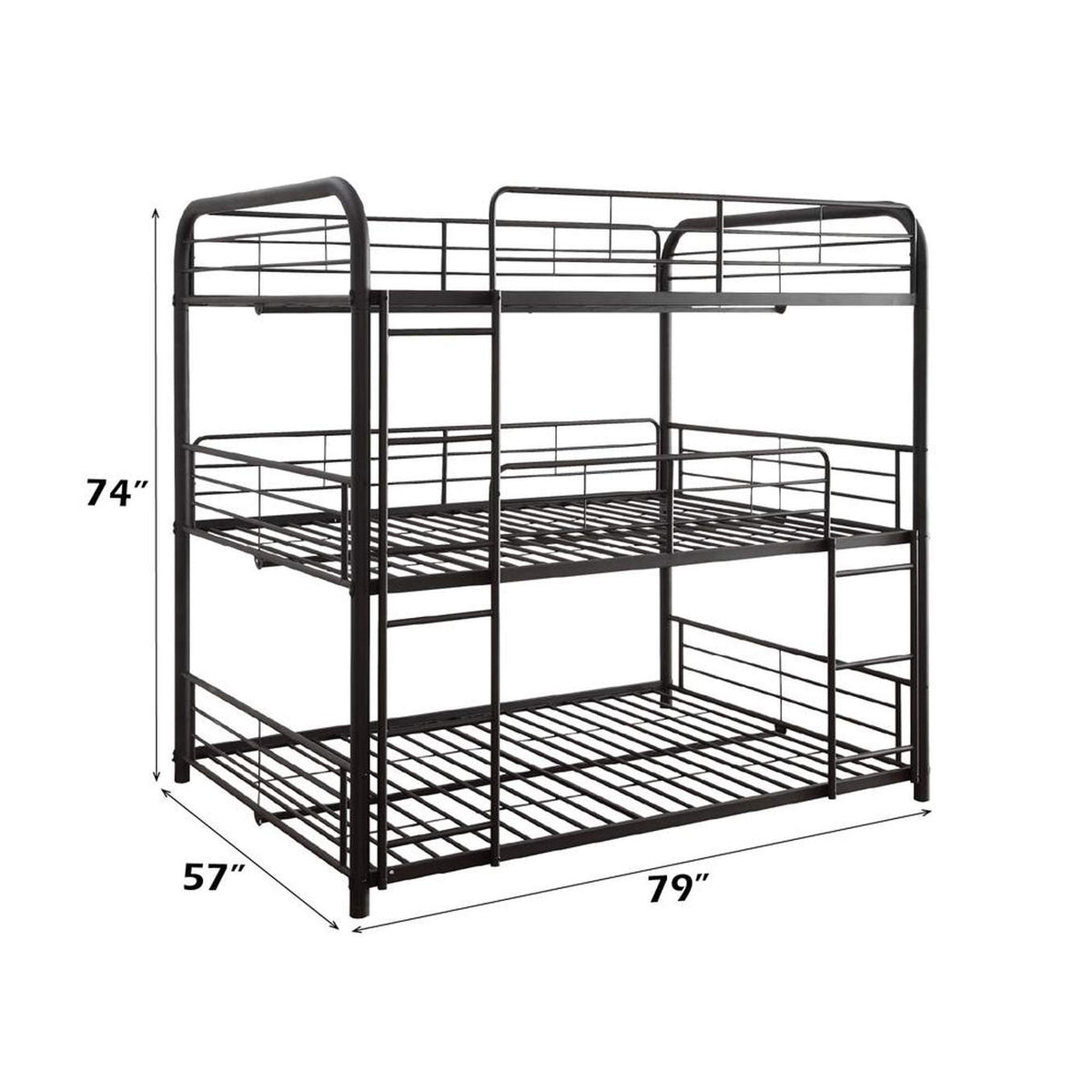 37330 Cairo Triple Full Bunk Bed